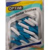Stoddard OPTIM Soft Interdental Brushes X Fine -3mm Blue - 25 Brush Bulk Pack