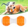 Dog Molar Toy, Pet Toy Dumbbell Dog Fetch Toy, Outdoor Barbell Dog Toy, Puppy Chew Toys for Teething Puppy Supplie for Small and Medium Dog Teeth Cleaning, Cats, Orange