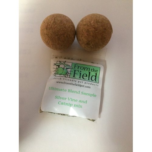 From The Field Billy Bob Cork Ball Organic Catnip Toy (2 Toys)
