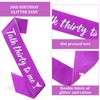 Semato 30th Birthday Sash & Rhinestone Tiara Kit- Purple 30th Birthday Gifts for Her Happy 30th Birthday Party Favors