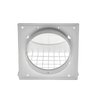 Lambro Industries 1471W Dryer Vent Hood with Removable Screen, 4 in, White - 531032