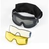 Lancer Tactical AERO Airsoft Tactical Safety Goggles -3mm Dual Pane Lens, Anti-Fog Glasses for Hunting and Cycling