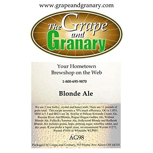 Grape and Granary All Grain Blonde Ale Beer Brewing Kit- For 5 US Gallons