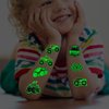 CHARLENT Glow in The Dark Monster Truck Temporary Tattoos for Kids Party Supplies - 74 Individually Sheets Luminous Monster Truck Tattoos for Boys Birthday Party Favors Goodie Bag Fillers