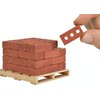 Acacia Grove Mini Red Bricks with Pallet, 1/6 Scale (32 Pack)