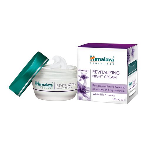 Himalaya Revitalizing Night Cream for Damaged &amp; Aging Skin, Daily Deep Moisturizing Overnight Rep...