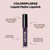 Black Opal BLK/OPL COLORSPLURGE Liquid Matte Lipstick, Raisin Crush — long-lasting, enriched with Vitamins C & E, paraben-free, cruelty-free
