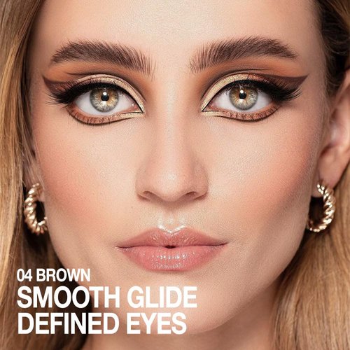 evpct Brown Gel Eyeliner Pencils Eye Face Paint Stick Lipstick, Eye Liner Waterproof Smudge Proof Halloween Makeup Set Colored Cream Eyeliner Pen Crayon Eye delineador de ojos contra el agua 04