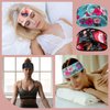 Eurzom 6 Pieces Satin Head Wrap Adjustable Hair Wraps for Sleeping Nonslip Satin Sleeper Hair Wrap Headbands for Women Night