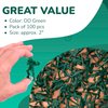 Entervending Army Men Action Figures - 2” Small Soldiers for Boys - 100 Pcs Green Army Soldier Toy Playset - Military Toys - Army Party Decorations