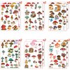 12 Sheets Mushroom Temporary Tattoos for Kids, Mushroom Birthday Party Supplies Decorations Party Favors for Boys Kids Girls Cute Face Fake Tattoos Stickers Party Gifts Game Classroom Rewards