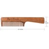 ManKlawz Men's Comb Coarse Thick Wide Teeth Wooden Hair Comb Detangler Rake Handle - Best Handle Hair Comb for Men with Big Manly Hands