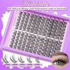 Wispy Lash Clusters Natural Lash Clusters 12-20mm Lash Extension Natural Eyelash Clusters CC Curl Eyelash Lashes Extensions DIY Individual Lashes by Hushlibaby