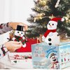12 Pack Build a Snowman Kit Snowman Crafts, Modeling Clay Snowman DIY Kit for Kids, Christmas Stocking Stuffers for Kids, Christmas Crafts Xmas Gift (Build Snowman Kit)