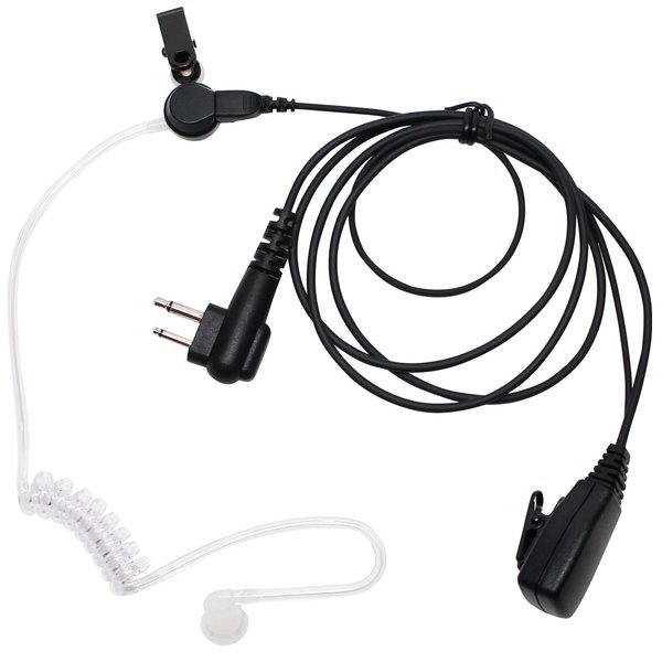 Replacement for Motorola CLS1110 FBI Earpiece with Push to Talk (PTT) Microphone - Acoustic Earphone Compatible with Motorola CLS1110 Radio - Headset for Security and Surveillance