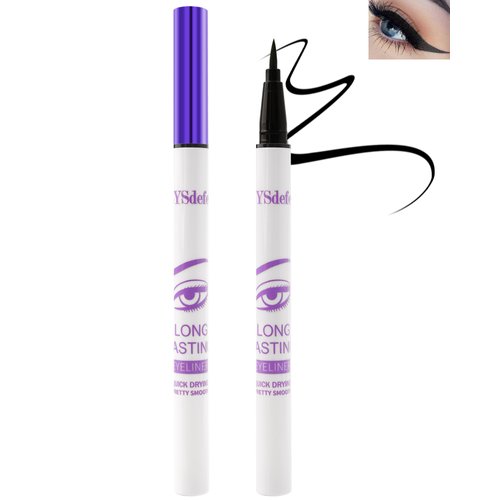 Liquid Eyeliner Pencil-Waterproof Long Lasting Black Matte Eye Liner Pen,Quick-drying High-pigmented Colored Eyeliner,Ultra-Fine Tip Eye Liner,Thanksgiving Colorful Eye Makeup Gift for Women-01 Black
