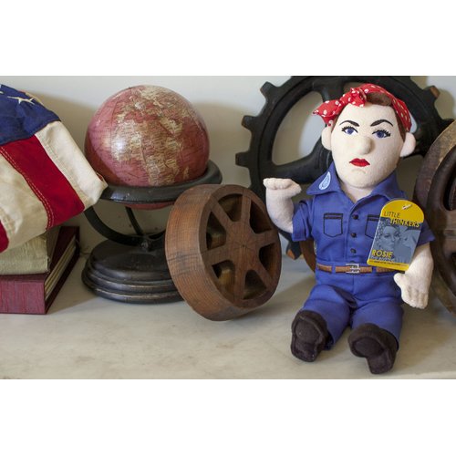 Rosie The Riveter Doll - 11" Soft Stuffed Plush Little Thinker