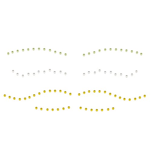 PaintLab Eye Gems, Self-Adhesive Rhinestones for Makeup, Face Jewels for Beginners, Kids, Teens, and Women, Opulust