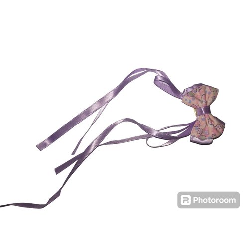 Generic Hair Bow Tie for Girls, Multicolors(Pack of 2)