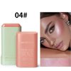 Tiejdhr Multi-Use Makeup Blush Stick Send for Makeup Brush, Waterproof & Moisturizer Beauty Tinted Solid Blush Stick, Facial Contouring Highlight & Brighten Face Stick (#01 Shine Pink)
