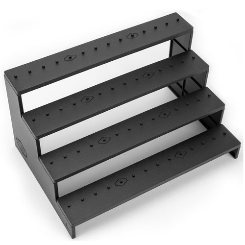 NC EBCO Action Figure Riser Display Shelf,4 Tier Stand Base with PEG For 3.75 inch Action figure Organizer and Storage, Compatible with 1/18 Scale Vintage Star Wars /G.i Joe Figures Toy