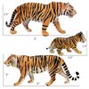 Gemini&Genius Tiger Figurine Toys, Safari Animal Action Figures, 3 Pcs Wildlife Animal Toys-3-6 Inches Length-Great for Kids Gift, Party Favors, Treasure Box Prizes, Goodie Bag Fillers or Cake Toppers