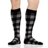 VIM & VIGR Cotton 20-30 mmHg Medical Grade Compression Socks (Heathered Grey Montana Plaid, Small/Medium (1))