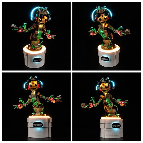 Kyglaring LED Lighting Kit for Lego Dancing Groot Model Set, Compatible with Lego 76297（NO Lego Sets