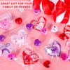 MGparty Valentines Day Gifts for Kids, 32 Pack Heart Stress Balls with Valentine Cards Heart Squishies Toy for Kids Classroom Exchange Stress Relief Toys Classroom Prize and Party Favors