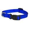 XSmall Blue Nylon Webbing Dog Collar: 1/2" Wide, Adjusts 6-12" - Made in USA.