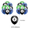 Billiards Party Decorations Billiards Birthday Party Supplies Includes Billiards Happy Birthday Banner, Cake Topper, Cupcake Toppers, Balloons for Billiards Theme Party Sports Party