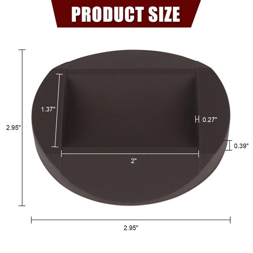 8 Pack Furniture Stopper, Brown Bed Stoppers Wheel Stoppers Furniture Caster Cups - Premium Solid Rubber Caster Cups Fits to All Floors & Wheels of Beds, Sofas, Chairs, Prevents Scratches