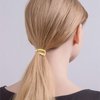 Aswewamt 3 Pcs Gold French Hair Clips, 1Inch Metal High Ponytail Hair Buckles Decorative Barrettes Strong Hold Hair Clips Accessories for Women