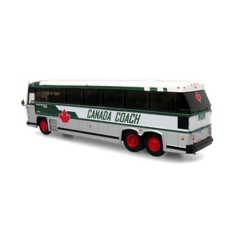 1980 MCI MC-9 Crusader II Intercity Coach Bus Hamilton via 8" "Canada Coach Vintage Bus & Motorcoach Collection 1/87 (HO) Diecast Model by Iconic Replicas 87-0331