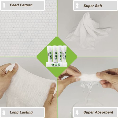 Atitifope Compressed Cleaning Wipes Travel Reusable Face Towels Coin Tissues 50 Pieces with 5 Carrying Cases