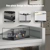 Speed Champion Display Case, Parking Garage Acrylic Display Case, 7.8 x 3.4 x 4.1 Inches, Collectibles Dustproof Showcase for Racing Sports Car Toy (Case Only)