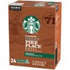 Starbucks Decaf Coffee K-Cup Pods, Pike Place, 24 CT (Pack of 2)