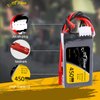 TATTU 11.1V 450mAh 3S LiPo Battery Pack 45C with JST Plug for Small Size FPV E-flite Blade 180 CFX Torrent 110 Baby Hawk Micro 2