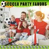 WELLVO 24Pcs Mini Foam Soccer Stress Balls Soccer Party Favors for Kids Sports Party Favors Goodie Bag Stuffers Soccer Gifts (1.6 inch )