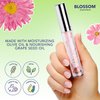 Blossom Lip Oil with Olive Oil + Grape Seed Oil, Moisturizing and Hydrating Shimmer Sparkle, Infused with Real Flowers, 3g, Watermelon