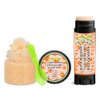 Peaches & Cream Soothing & Luscious Lips by OverSoyed Exfoliator & Chapped Lip Repair Lip Care Combo | Artisan Handcrafted to Order Peach Apricot Coconut Milk Sweet Sugary Vanilla Flavored Exfoliating Sugar Lip Scrub & Lip Moisturizer Balm Gift Set