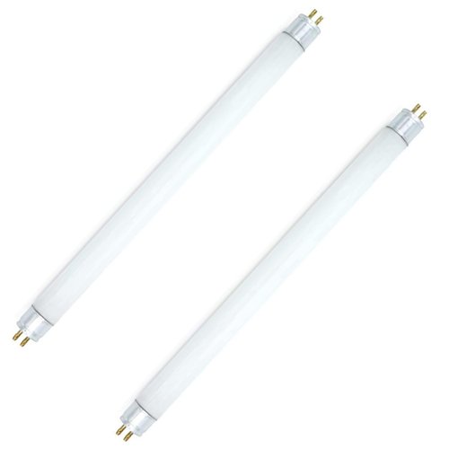Technical Precision 9 Inch 6 Watt Fluorescent Tube Ultraviolet Replacement Bulb for Dynatrap 32050 Light Bulb G5 Mini Bi-Pin Base T5 Bug Zapper Bulbs - Dynatrap 1 Acre Replacement Bulbs - 2 Pack