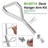 M146774 Front Draft Arm w/Hardware Kit, for John Deere M146774A M147976 M147976A M125229 AM123069, Fits Lawn Tractor LT133, LT150, LT155, LT160, LT166, LT170, LT180, LTR155, LTR166, SST16, SST18