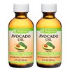 De La Cruz Avocado Oil - Expeller Pressed Pure 100% Avocado Oil for Hair and Body - Lightweight Body Oil for Dry Skin - 2 FL. OZ. (2 Bottles)