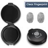 Fingerprint Ink Pad (Pack of 2) - Thumbprint Ink Pad for Notary Supplies Identification Security ID Fingerprint Cards Law Enforcement Fingerprint kit Black Ink pad Stamp pad huella dactilar