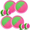 Jalunth Ball Catch Set Game Toss Paddle - Beach Toys Back Yard Outdoor Pool Games Backyard Target Throw Sticky Mitts Set Age 3 4 5 6 7 8 9 10 11 12 Years Old Boys Girls Kids Easter Gifts Pink 2 Pack