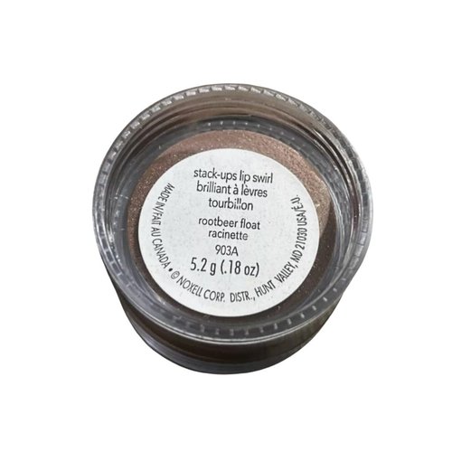 Stack-Ups Lip Swirls Rootbeer 0.18 oz ~ Nostalgic Shimmering Brown Lip Gloss
