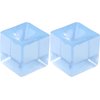2Pcs Blue Fidget Squishes Toys Squeezing Ice Cube Fidget Squishes Toys Relieve Boredom Soft TPR Eco-Friendly Pinch Toy Executive Desk Toys Novelty and Gag Toys