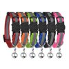 Upgraded Version - Reflective Cat Collar with Bell, Set of 6, Solid & Safe Collars for Cats, Nylon, Mixed Colors, Pet Collar, Breakaway Cat Collar Charms, Free Replacement
