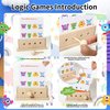 Flash Cards for Toddlers, 40PCS Double Sides Math Flashcards, Colors & Shapes Cognitive Cards, Logic Key Montessori Toys, Preschool Learning Activities for 4 5 6 Years Old